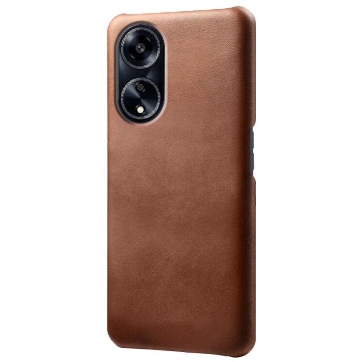 Защитный чехол Deexe Leather Back Cover для OPPO A98 - Brown: фото 2 из 4