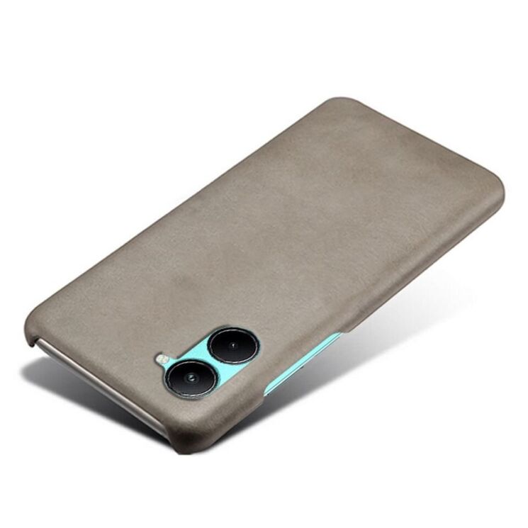 Защитный чехол Deexe Leather Back Cover для Realme C33 - Grey: фото 3 из 4