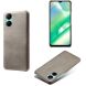 Защитный чехол Deexe Leather Back Cover для Realme C33 - Grey (309228H). Фото 2 из 4