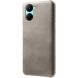 Защитный чехол Deexe Leather Back Cover для Realme C33 - Grey (309228H). Фото 1 из 4
