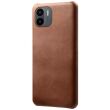 Защитный чехол Deexe Leather Back Cover для Xiaomi Redmi A1 / A2 - Brown (305129Z)