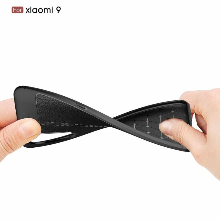 Захисний чохол Deexe Leather Cover для Xiaomi Mi 9 - Black: фото 9 з 21