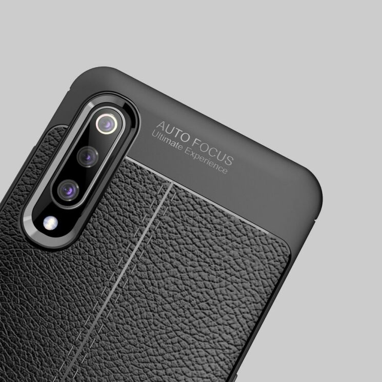Захисний чохол Deexe Leather Cover для Xiaomi Mi 9 - Black: фото 17 з 21