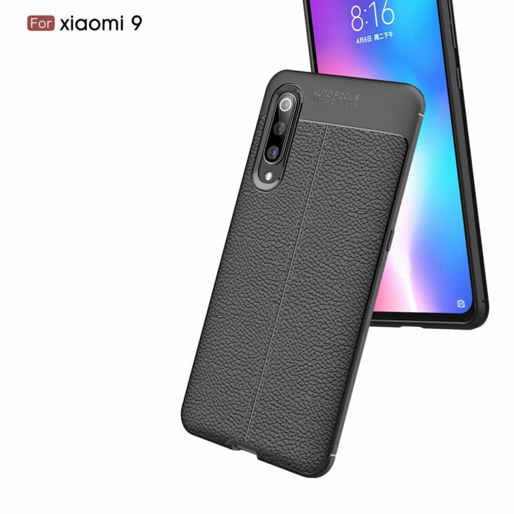Захисний чохол Deexe Leather Cover для Xiaomi Mi 9 - Black: фото 7 з 21