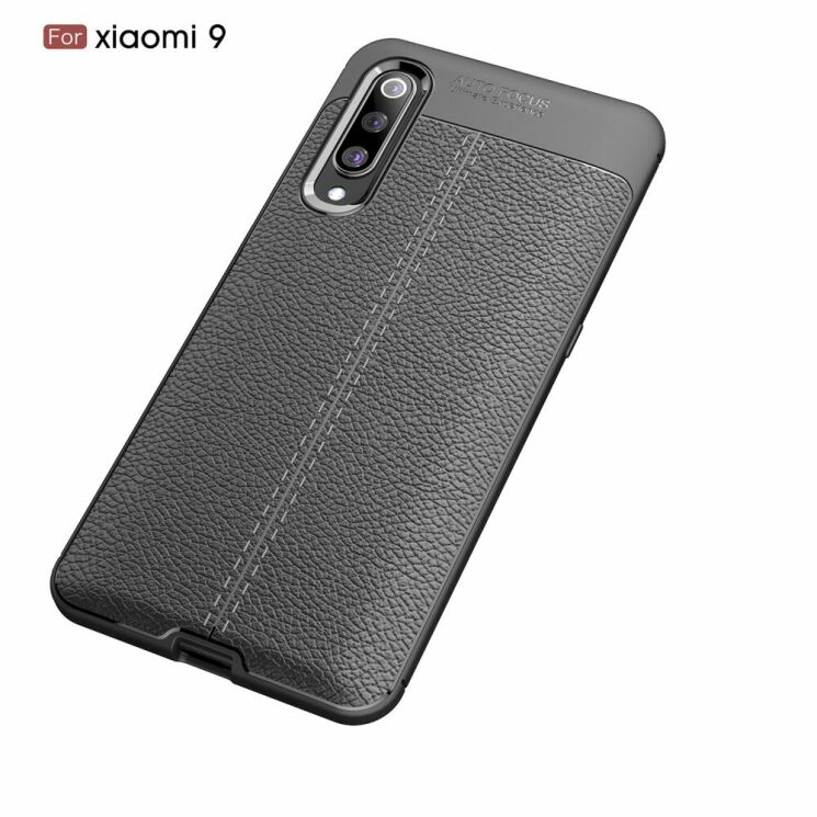 Захисний чохол Deexe Leather Cover для Xiaomi Mi 9 - Black: фото 2 з 21