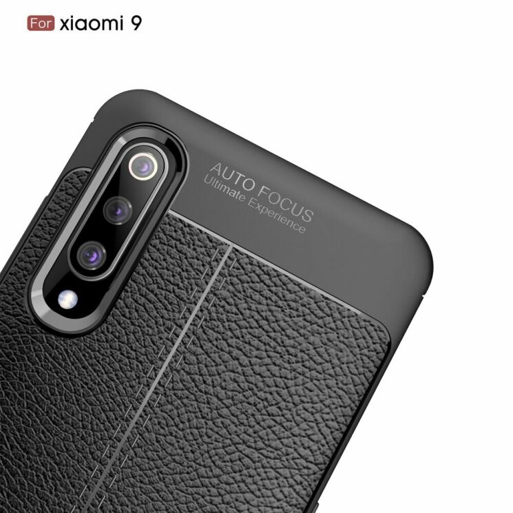 Захисний чохол Deexe Leather Cover для Xiaomi Mi 9 - Black: фото 6 з 21