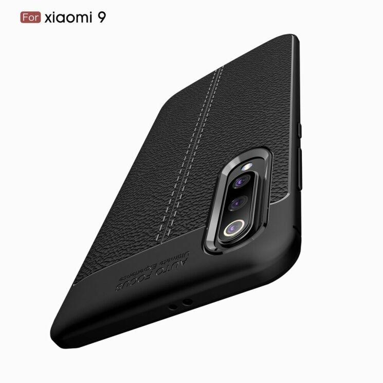 Захисний чохол Deexe Leather Cover для Xiaomi Mi 9 - Black: фото 11 з 21