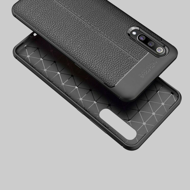 Захисний чохол Deexe Leather Cover для Xiaomi Mi 9 - Black: фото 14 з 21