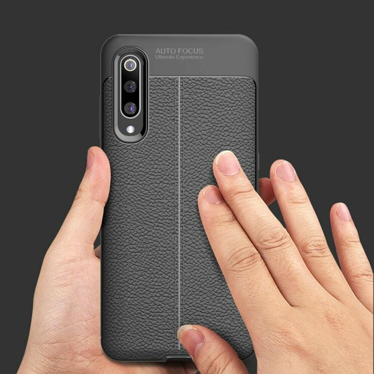 Захисний чохол Deexe Leather Cover для Xiaomi Mi 9 - Black: фото 19 з 21