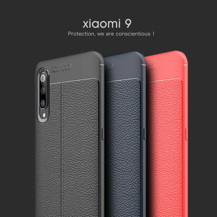 Захисний чохол Deexe Leather Cover для Xiaomi Mi 9 - Black: фото 13 з 21