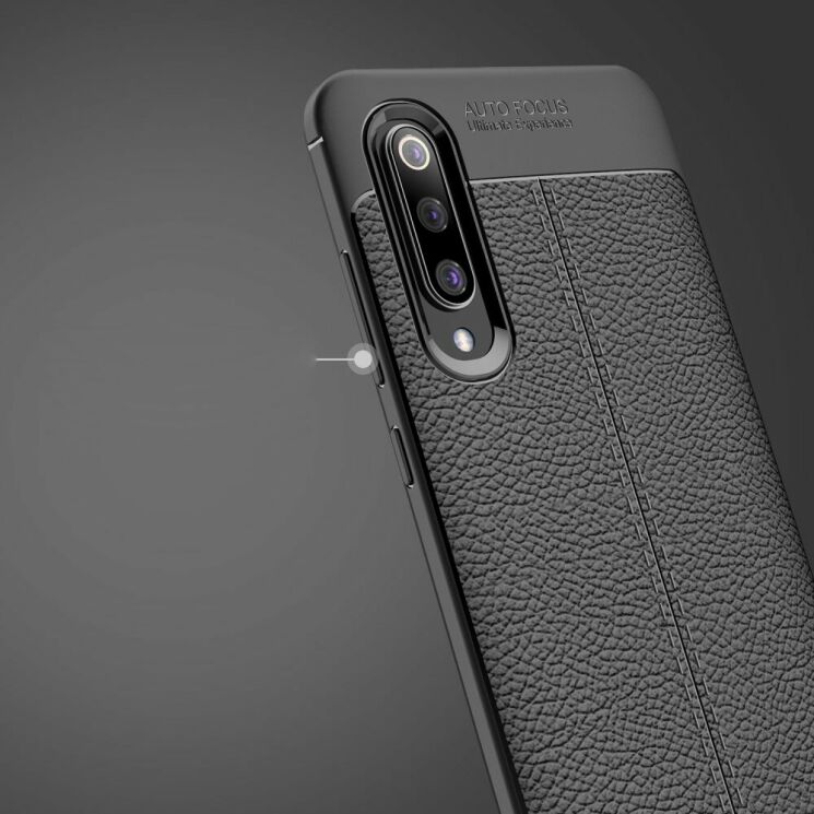 Захисний чохол Deexe Leather Cover для Xiaomi Mi 9 - Black: фото 15 з 21