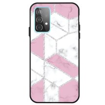 Защитный чехол Deexe Marble Series для Samsung Galaxy A72 (А725) - White / Pink: фото 1 из 4