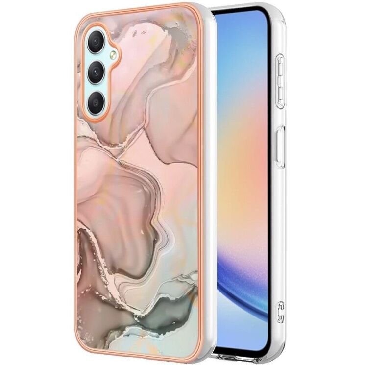 Защитный чехол Deexe Marble Style для Samsung Galaxy A24 (A245) - Pink: фото 1 из 8
