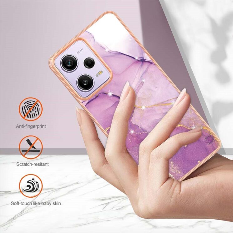 Защитный чехол Deexe Marble Style для Xiaomi Poco X5 Pro / Redmi Note 12 Pro 5G - White: фото 3 из 6