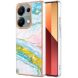 Защитный чехол Deexe Marble Style для Xiaomi Redmi Note 13 Pro 4G / Poco M6 Pro - Light Green (345763LG). Фото 1 из 6