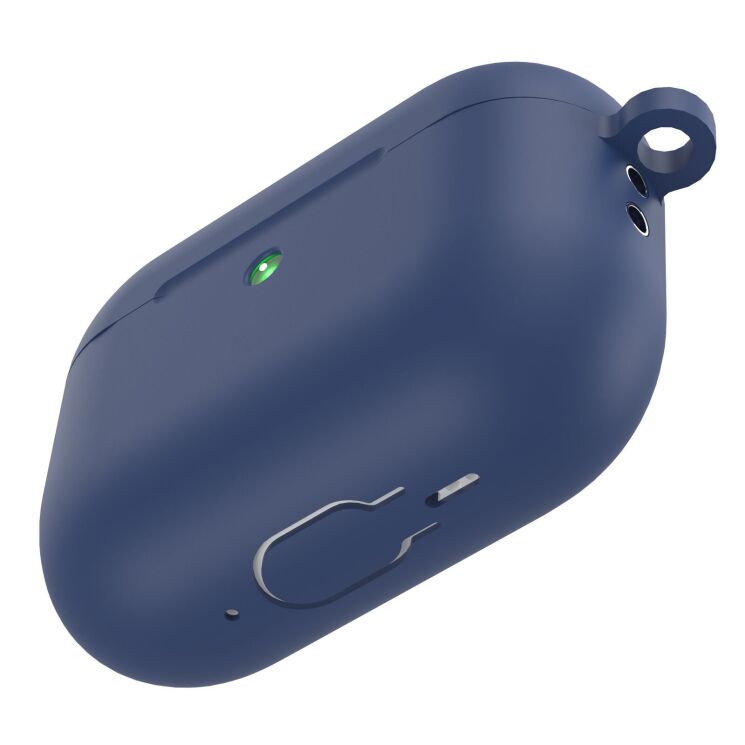 Защитный чехол Deexe Matte Case (FH) для AirPods Pro 3 - Dark Blue: фото 3 из 4