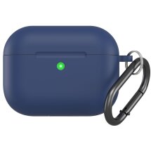 Защитный чехол Deexe Matte Case (FH) для AirPods Pro 3 - Dark Blue: фото 1 из 4