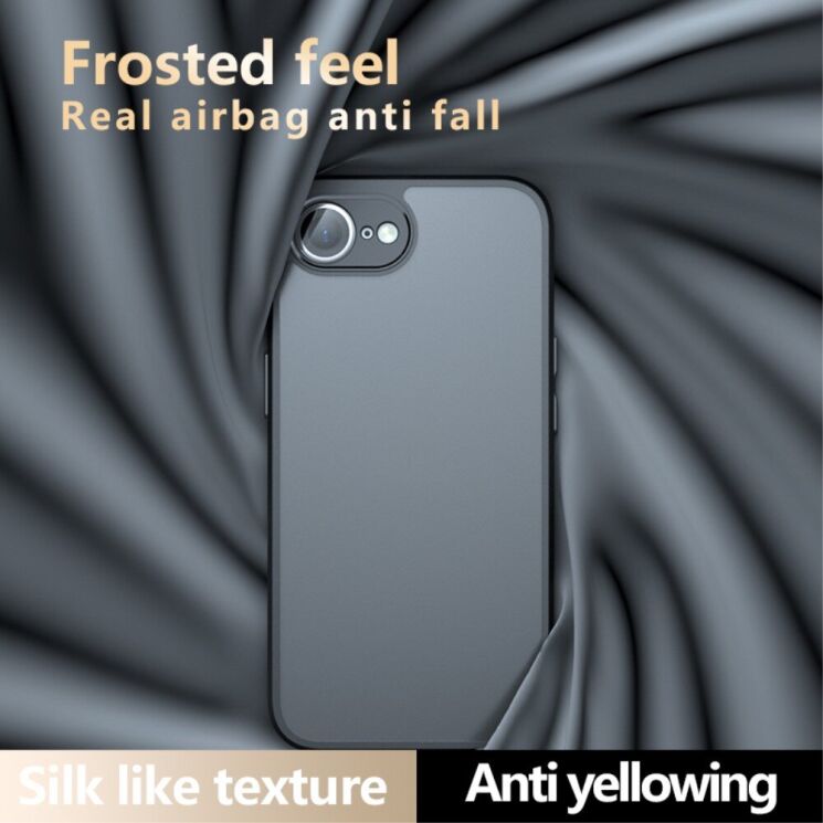 Захисний чохол Deexe Matte Skin для Apple iPhone 16e - Black: фото 9 з 10