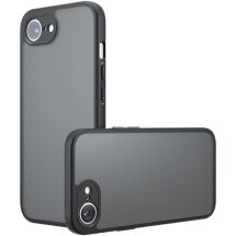 Защитный чехол Deexe Matte Skin для iPhone 17e / 16e - Black: фото 1 из 10