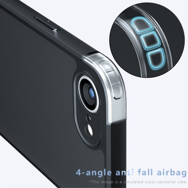 Захисний чохол Deexe Matte Skin для Apple iPhone 16e - Black: фото 3 з 10