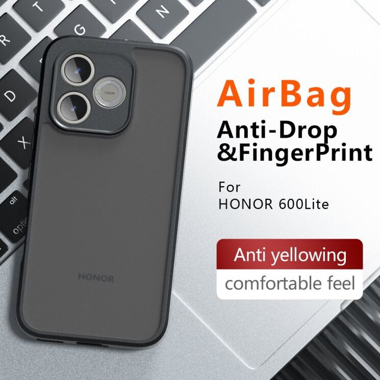 Защитный чехол Deexe Matte Skin для Honor 600 Lite - Transparent Black (411808H) Защитный чехол Deexe Matte Skin для Honor 600 Lite - Transparent Black: фото 11 из 13
