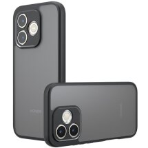 Защитный чехол Deexe Matte Skin для Honor 600 Lite - Transparent Black: фото 1 из 13