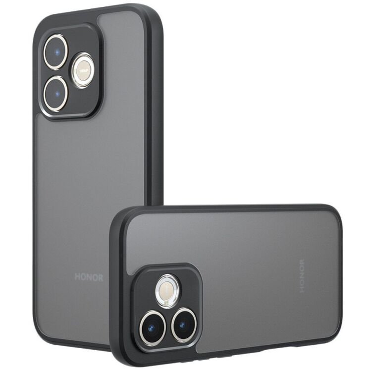 Защитный чехол Deexe Matte Skin для Honor 600 Lite - Transparent Black (411808H) Защитный чехол Deexe Matte Skin для Honor 600 Lite - Transparent Black: фото 1 из 13