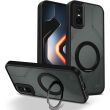 Защитный чехол Deexe Matte Skin Kickstand with MagSafe для Infinix GT 30 Pro - Black (386022B)