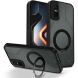 Захисний чохол Deexe Matte Skin Kickstand with MagSafe для Infinix GT 30 Pro - Black (386022B). Фото 1 з 8