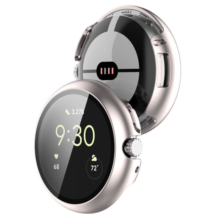 Защитный чехол Deexe Protective Frame для Google Pixel Watch / Watch 2 - Star Light Color: фото 5 из 8