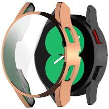 Захисний чохол Deexe Protective Frame для Samsung Galaxy Watch FE (40mm) - Rose Gold: фото 1 з 7