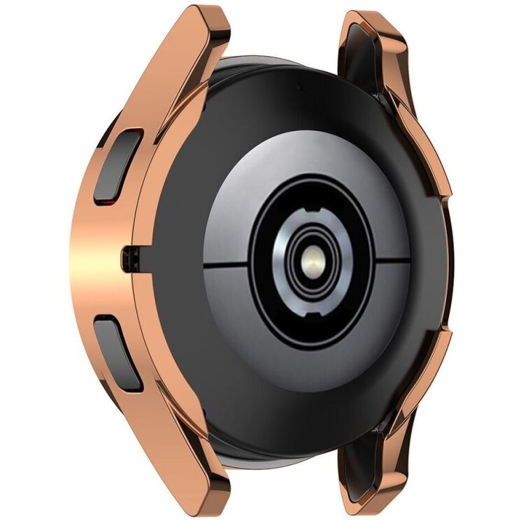 Захисний чохол Deexe Protective Frame для Samsung Galaxy Watch FE (40mm) - Rose Gold: фото 6 з 7