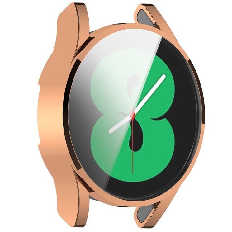 Захисний чохол Deexe Protective Frame для Samsung Galaxy Watch FE (40mm) - Rose Gold: фото 5 з 7