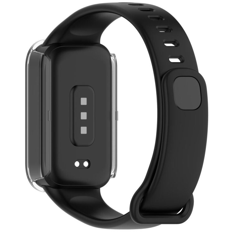 Защитный чехол Deexe Protective Frame для Xiaomi Mi Smart Band 9 Active / Redmi Band 3 - Transparent: фото 6 из 7