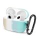 Защитный чехол Deexe Rainbow Case для AirPods 3 - Beige / Cyan (287226ZL). Фото 1 из 3
