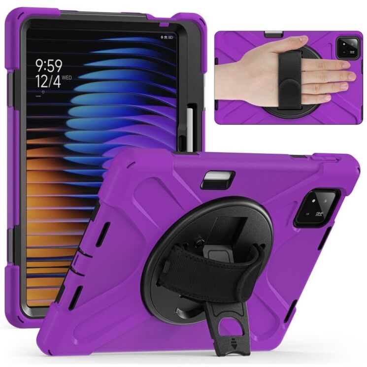 Захисний чохол Deexe Rotation Hybrid для Xiaomi Pad 7 / 7 Pro - Purple: фото 2 з 15