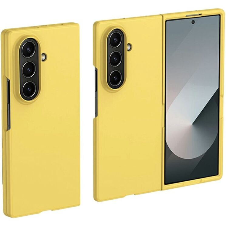 Защитный чехол Deexe Satin Case для Samsung Galaxy Fold 8 Ultra - Yellow: фото 1 из 10