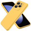 Защитный чехол Deexe Silicone Case для Infinix Hot 40 / 40 Pro - Yellow (344700Y)