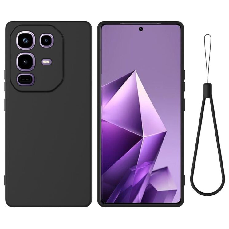 Защитный чехол Deexe Silicone Case для Infinix Note 50 / Note 50 Pro - Black: фото 1 из 8