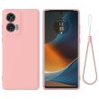 Защитный чехол Deexe Silicone Case для Motorola Edge 50 Fusion - Pink (354220P)