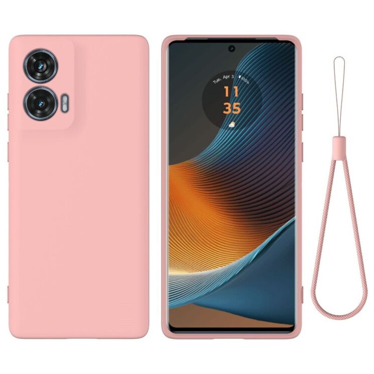 Защитный чехол Deexe Silicone Case для Motorola Edge 50 Fusion - Pink: фото 1 из 8