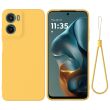 Силіконовий (TPU) чохол Deexe Silicone Case для Motorola Moto G06 Power - Yellow (402404Y)