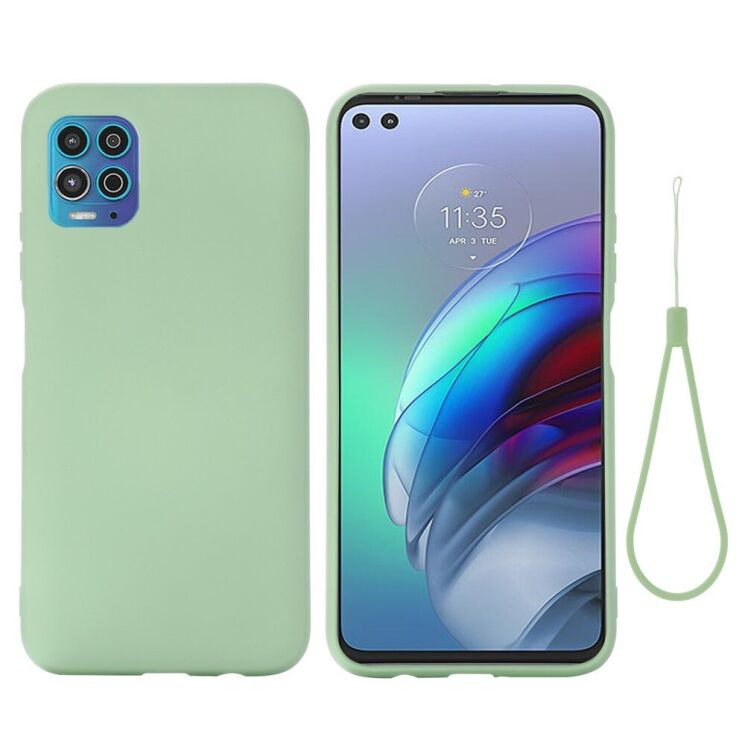 Силіконовий (TPU) чохол Deexe Silicone Case для Motorola Moto G100 - Green: фото 2 з 7
