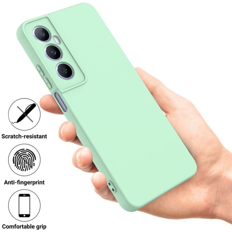 Захисний чохол Deexe Silicone Case для Realme C65 - Yellow: фото 2 з 8
