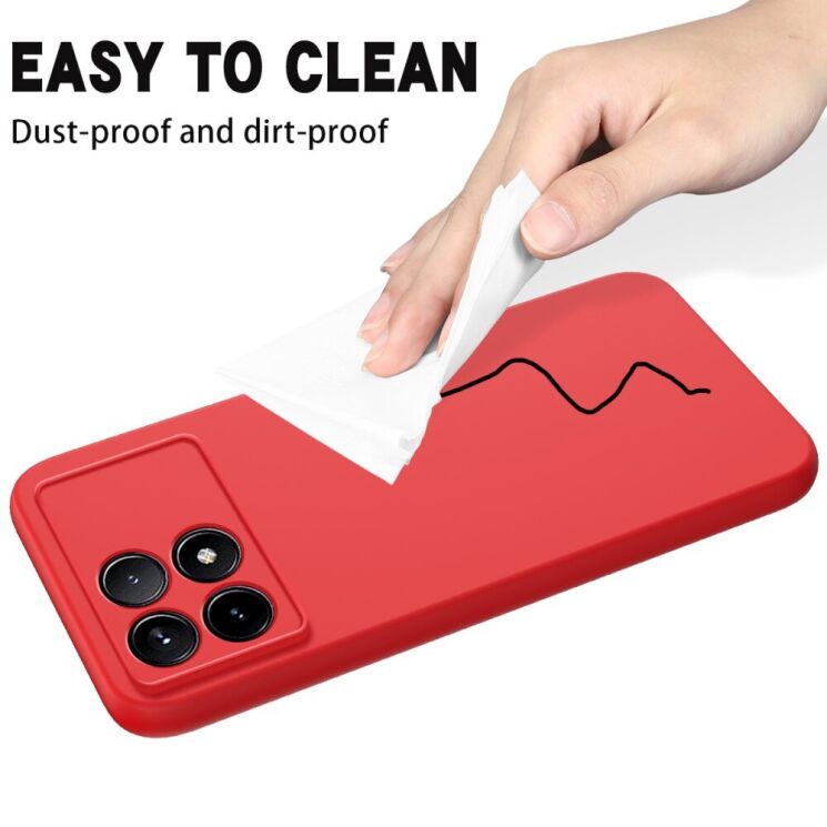 Защитный чехол Deexe Silicone Case для Xiaomi Poco F6 Pro - Yellow: фото 7 из 8