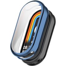 Защитный чехол Deexe Silicone Frame для Xiaomi Mi Smart Band 8 / 9 - Blue: фото 1 из 8