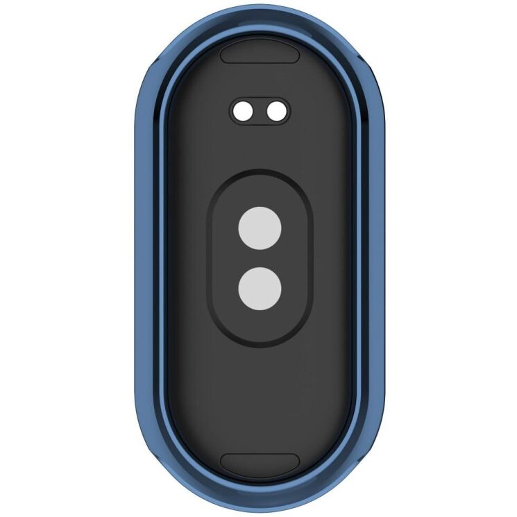 Защитный чехол Deexe Silicone Frame для Xiaomi Mi Smart Band 8 / 9 - Blue: фото 7 из 8