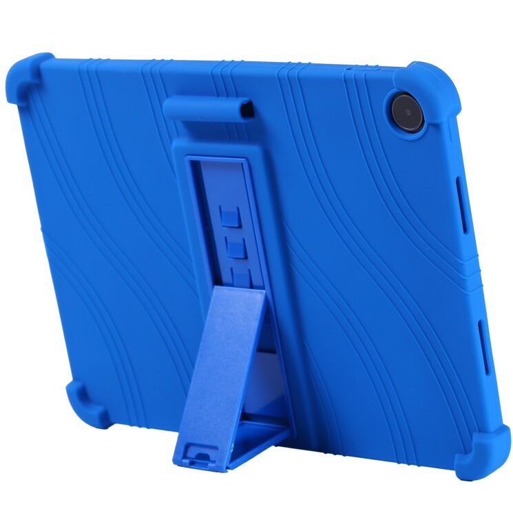 Защитный чехол Deexe Silicone Kickstand для OnePlus Pad Go 2 - Dark Blue: фото 3 из 11