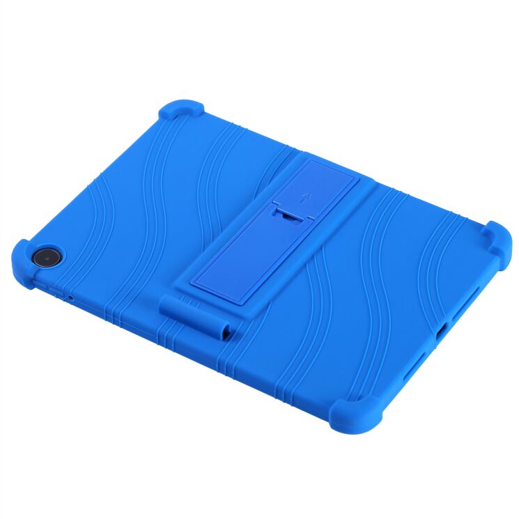 Защитный чехол Deexe Silicone Kickstand для OnePlus Pad Go 2 - Dark Blue: фото 4 из 11