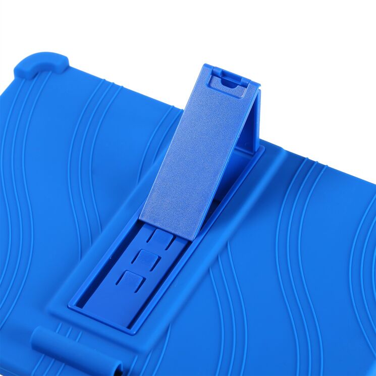 Защитный чехол Deexe Silicone Kickstand для OnePlus Pad Go 2 - Dark Blue: фото 8 из 11